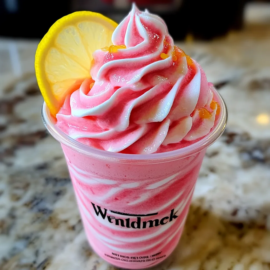 Refreshing Whipped Pink Lemonade Delight with Summer Berry Infusion - tertiary view